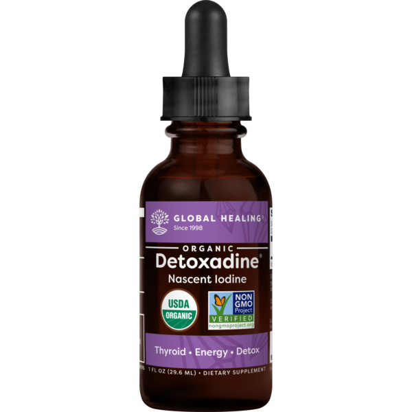 Detoxadine: Nascent Iodine Supplement a Healthy Thyroid – 1 fl oz bottle