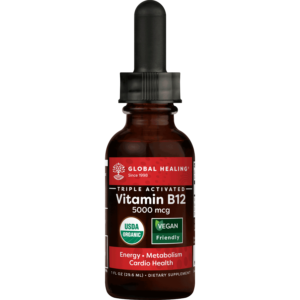 Liquid Vitamin B12 Supplement, Natural Energy Booster in an Organic Vegan Formula | (1 fluid oz)
