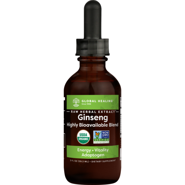 Ginseng Extract Supplement – Adaptogenic/Organic/Gluten Free – 2 fl oz