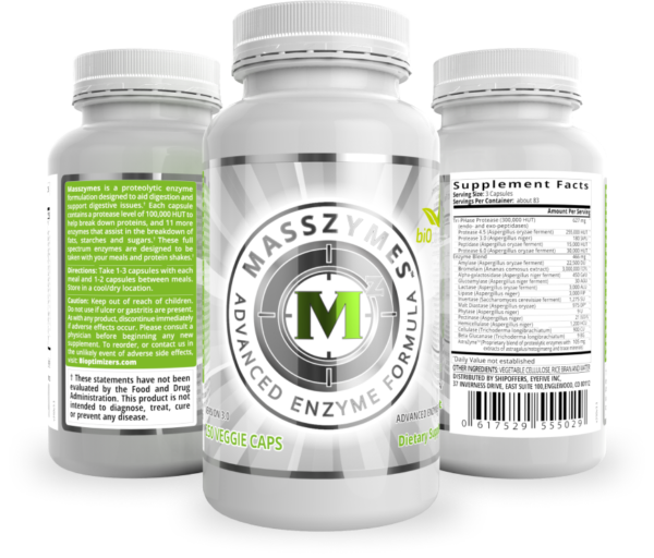 MassZymes, The Strongest Complete Digestive Enzymes Supplement